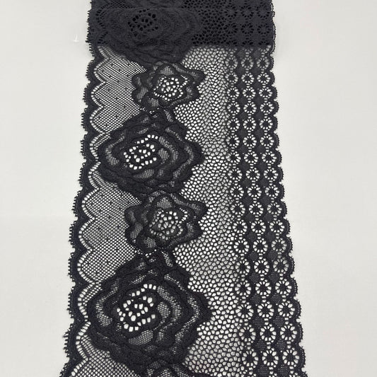 freedombeauty|15CM Lingerie Lace DIY Wedding Dress Accessories White Elastic Hollow Lace Trim Clothing Accessories