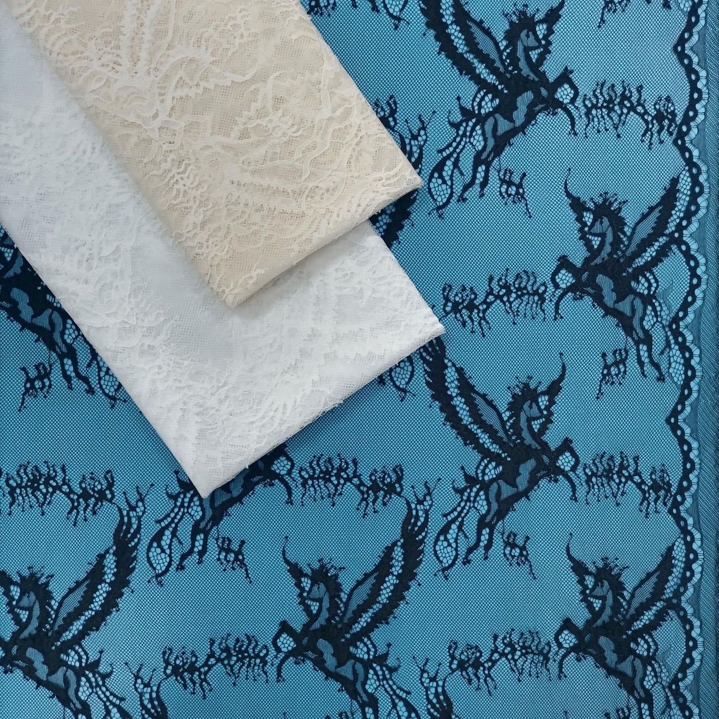 freedombeauty|Hot Sale Nylon Feiying Pattern Lace Fabric Skirt Top Children's Clothing Mesh Lace Apparel