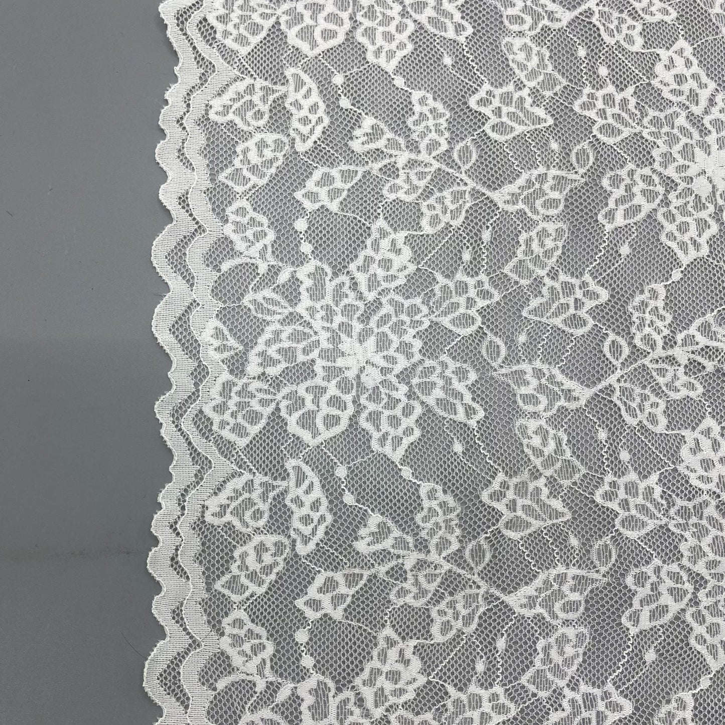 freedombeauty|24cm White Elastic Hollow Lace Trim Clothing Accessories Handmade Collaboration