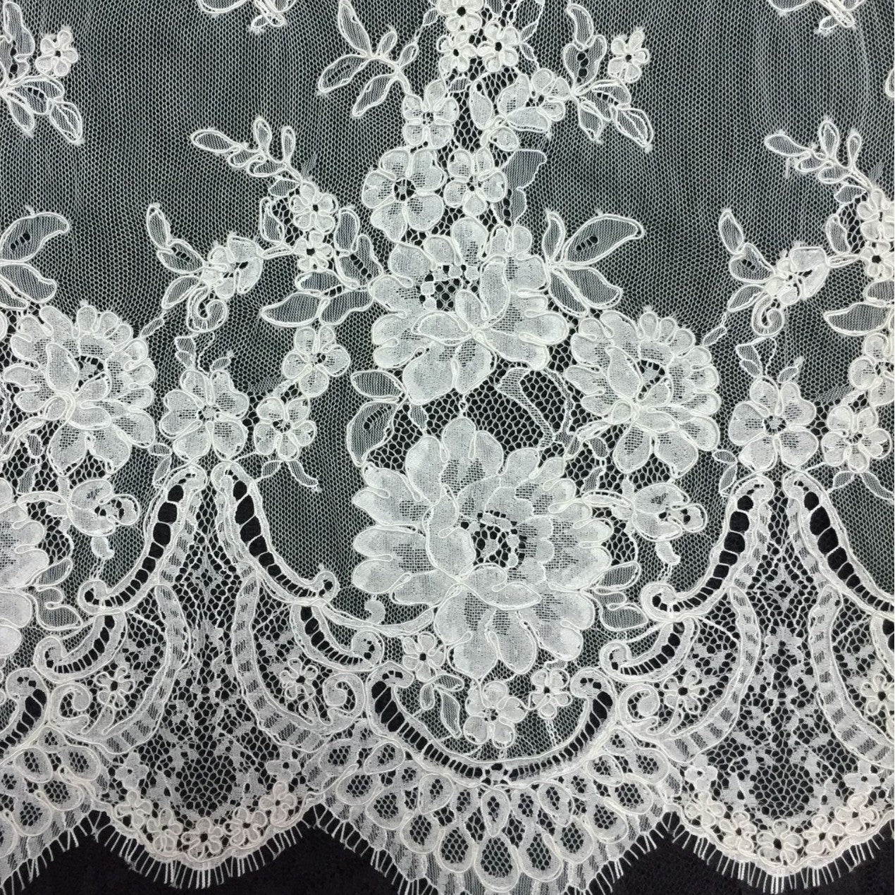Freedombeauty | Supply in Stock Strands Lace Shell Fabric Wedding Dress Accessories White 3 M