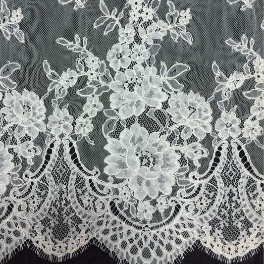 Freedombeauty | Supply in Stock Strands Lace Shell Fabric Wedding Dress Accessories White 3 M