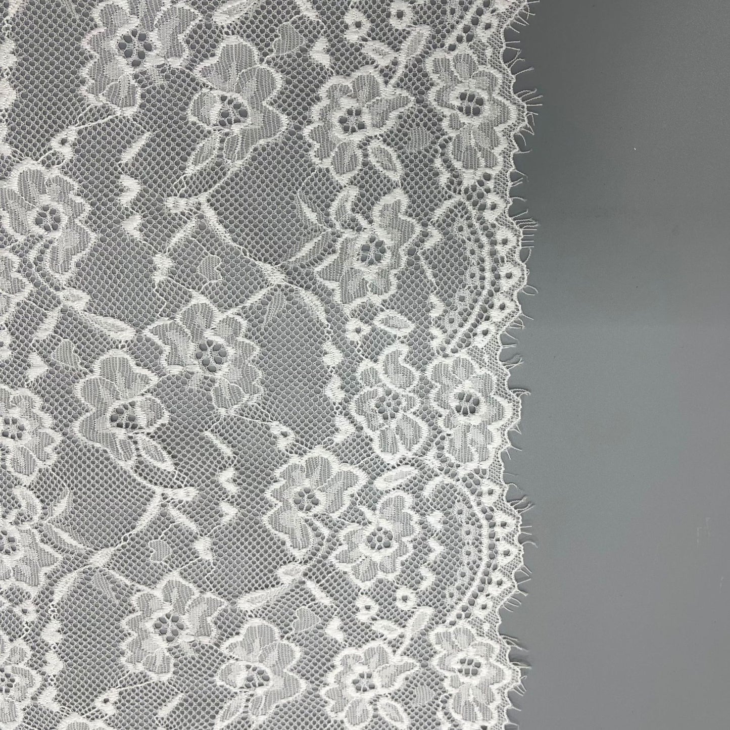 freedombeauty|20cm Stretch Delicate White Lace Trim Nylon Wedding Dress Hollow Design Accessories DIY Wedding Dress Making