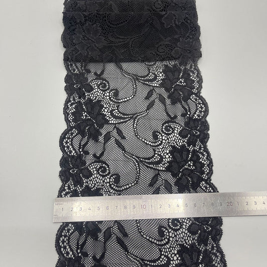 freedombeauty|18cm Lace Trim for Underwear and Wedding Dresses, Nylon Stretch Lace Trim, DIY Clothing Accessories