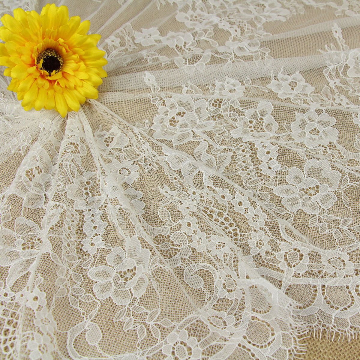 FREEDOMBEAUTY | Nylon eyelashes lace lace, lace wedding dress, lace fabric DIY clothing dress accessories