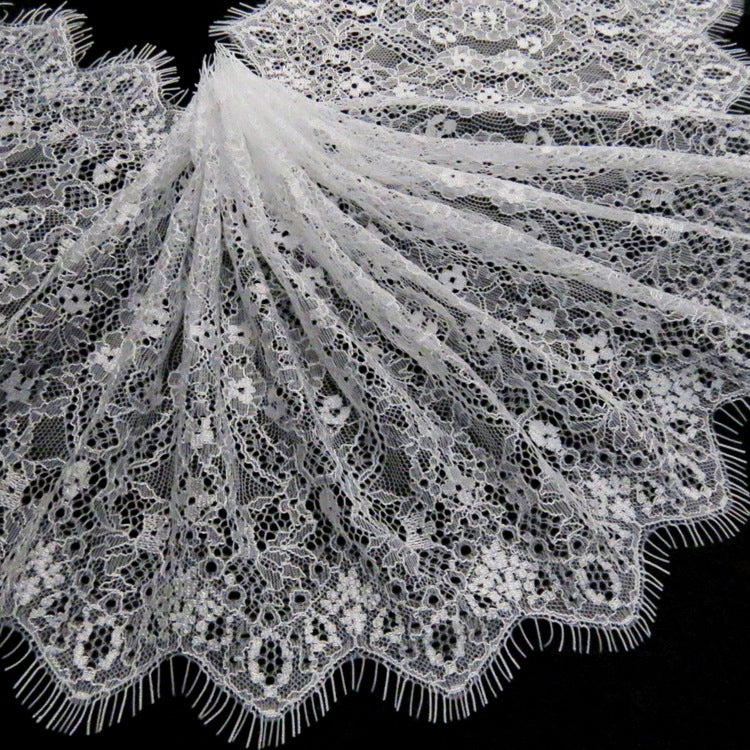 FREEDOMBEAUTY | Bra lace fabric, underwear lace 21.5cm eyelash lace, wavy lace raschel lace