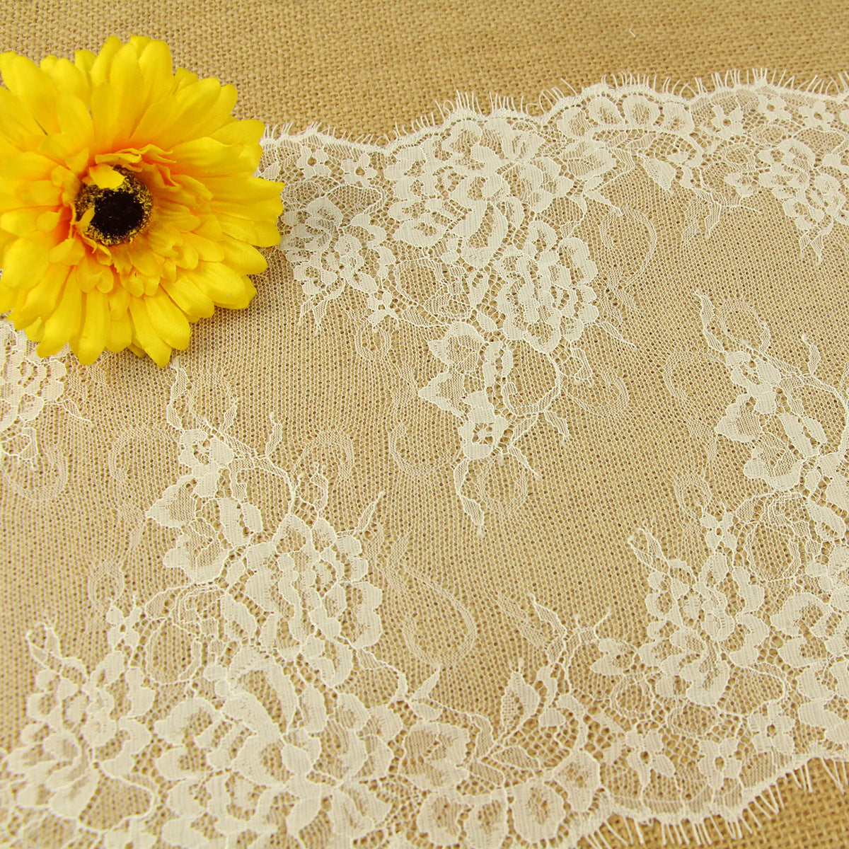 FREEDOMBEAUTY | 26cm spot direct sales popular eyelash lace, non-elastic lace DIY clothing accessories