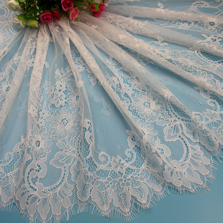 FREEDOMBEAUTY | Keqiao Lace Market High Quality New 43cm Eyelash Lace, Dress Lace, Lace