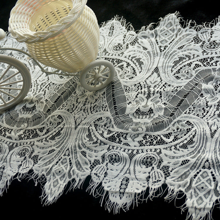 FREEDOMBEAUTY | 34cm nylon silk clothing accessories eyelash lace socks Japanese lace DIY material lace lace
