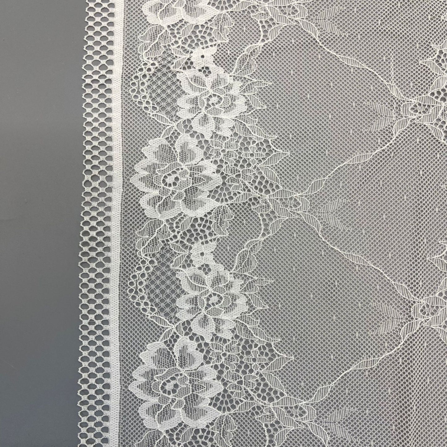 freedombeauty|24CM Lace Trim Rose Shape Elastic Lace Trim Dense Pressed Yarn Design Wedding Dress Accessories