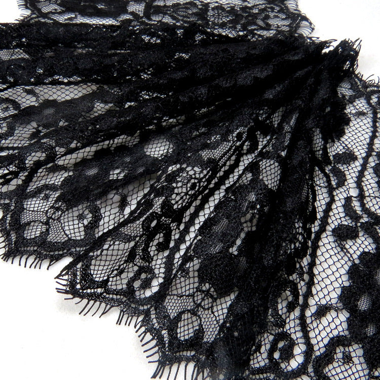 FREEDOMBEAUTY | New geometric vase pattern retro lace, thick quality 20cm exquisite hot-selling nylon women's lace