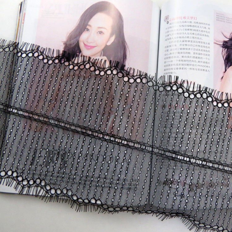 FREEDOMBEAUTY | 20.5cm Hot Sale Bilateral Nylon Silk Lace, Lace Inelastic Lace Curtain Accessories Wholesale