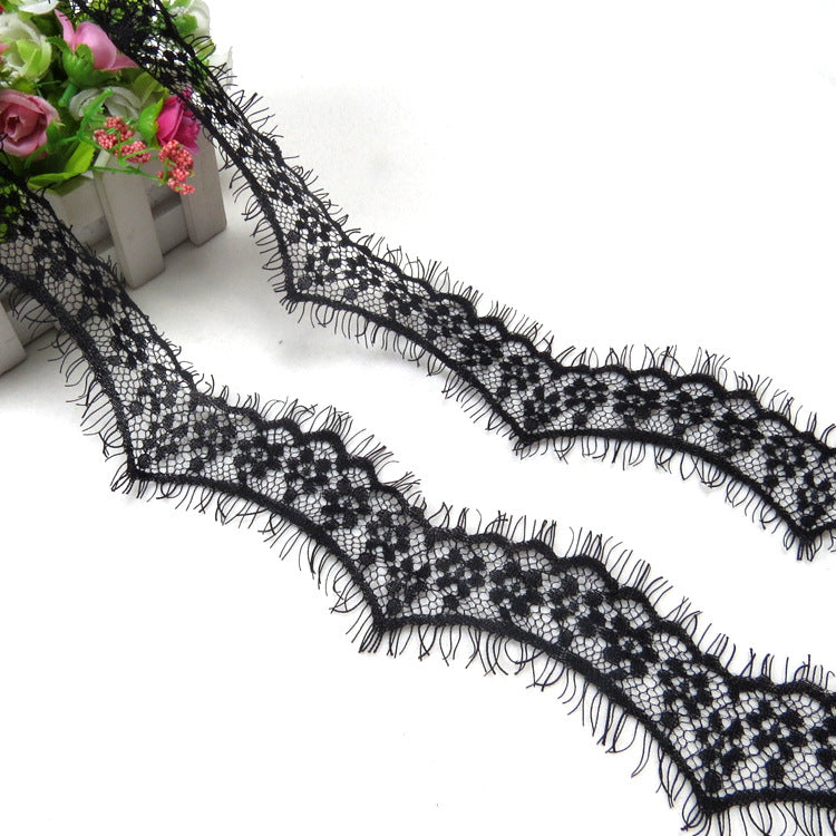 FREEDOMBEAUTY | Wave small flower lace small edge 6cm narrow underwear edge decoration light nylon eyelashes lace