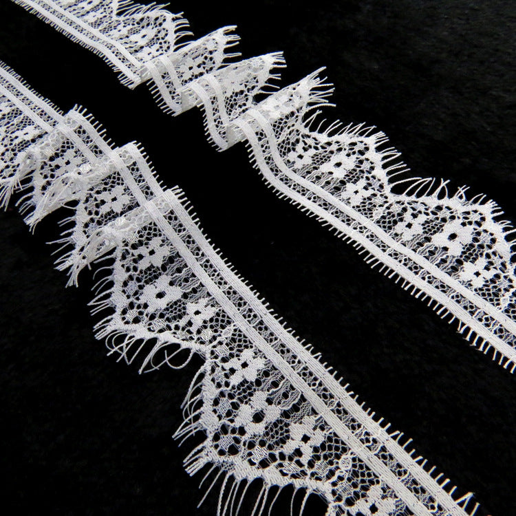 FREEDOMBEAUTY | Spot supply 5CM clothing accessories DIY nylon lace, unilateral lace, children's clothing women's clothing eyelash lace