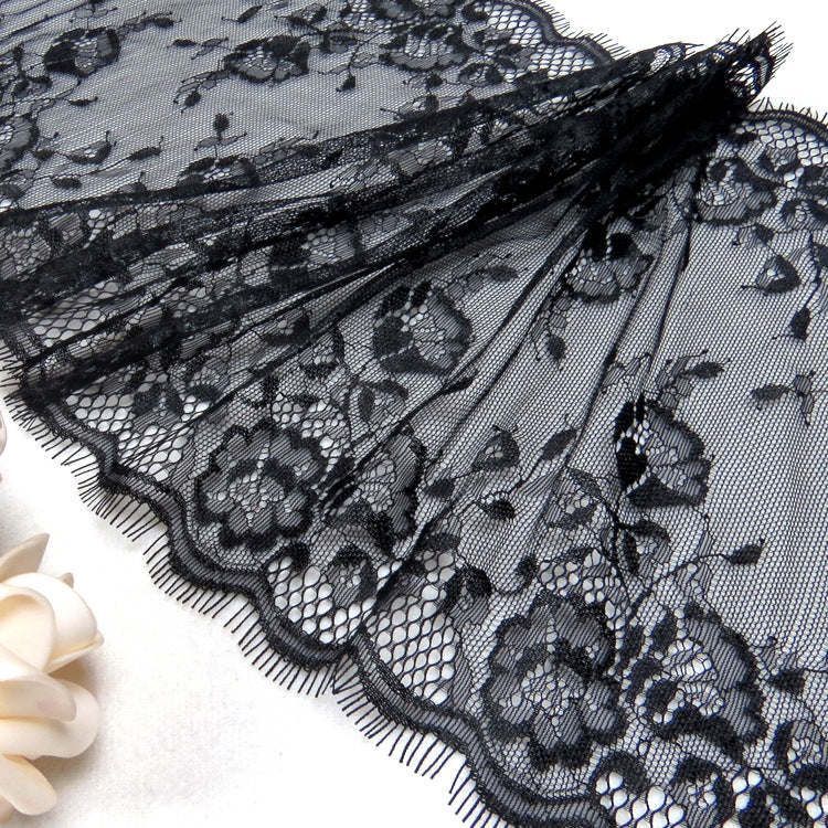FREEDOMBEAUTY | New light and breathable anemone nylon lace 24cm women's clothing tailoring with cloth eyelash lace