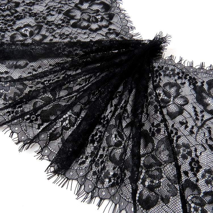 FREEDOMBEAUTY | Spot e-commerce explosion 20CM non-elastic lace lace, round bead row edge DIY eyelash lace edge