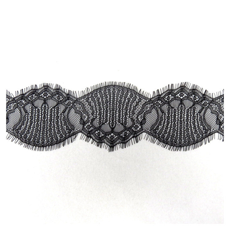 FREEDOMBEAUTY | Hot-selling 9.5cm scallop lace fabric, new marine style women's underwear eyelash lace
