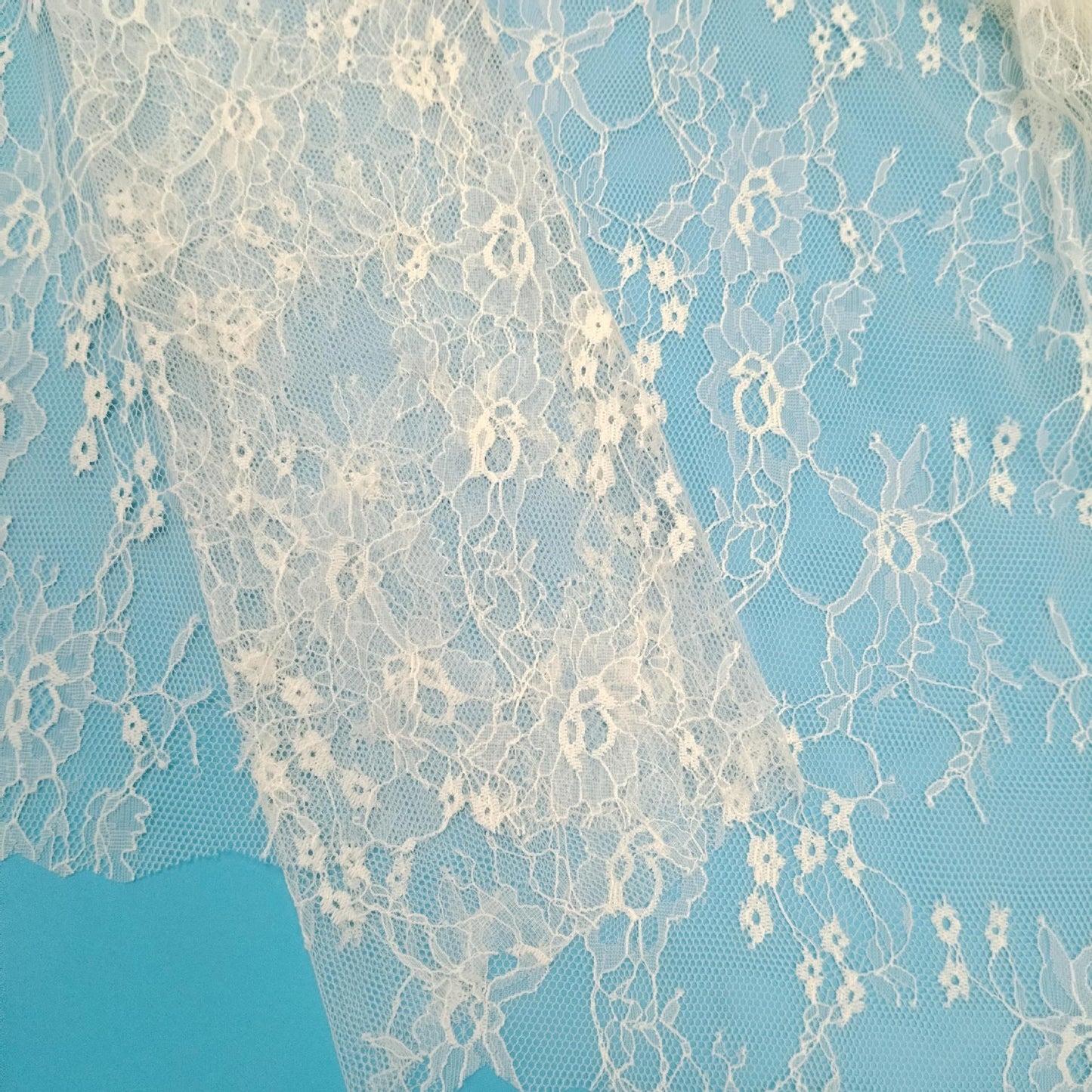 freedombeauty|Hot Selling Nylon Small Plum Blossom Lace Fabric In Stock Knitted Lace Trim for Women's Wedding Dresses