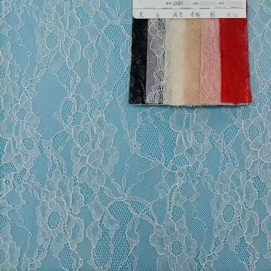 freedombeauty|Stretch Lace Fabric Dress Clothing Fabric Mesh Lace Trim Hollow Mesh Sexy Mesh Fabric