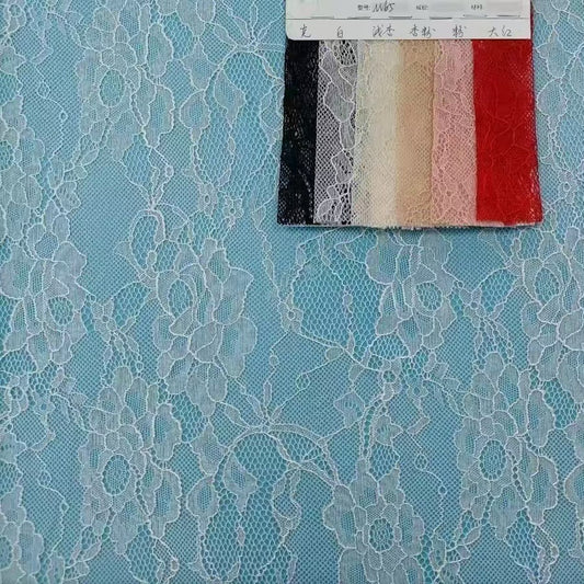 freedombeauty|Stretch Lace Fabric Dress Clothing Fabric Mesh Lace Trim Hollow Mesh Sexy Mesh Fabric