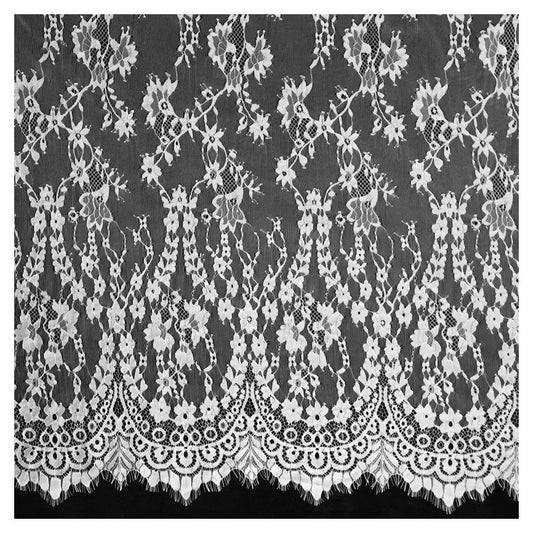 FREEDOMBEAUTY | Lace nylon bilateral dyeable fashion lace wedding dress lace DIY eyelash lace wholesale