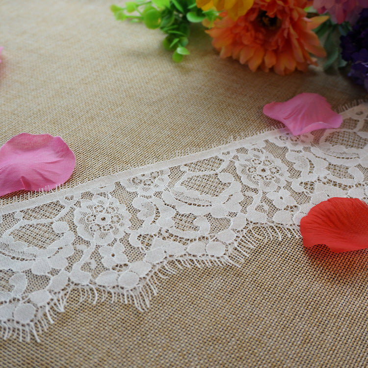 FREEDOMBEAUTY | Guangzhou clothing accessories lace, unilateral French romantic wedding lace, nylon lace 8.5cm