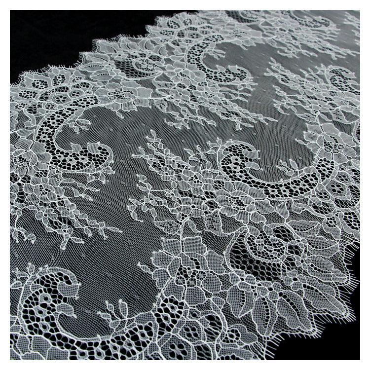 FREEDOMBEAUTY | 36cm wide eyelash lace, lace fabric, lace fabric, wedding lace fabric, curtain lace
