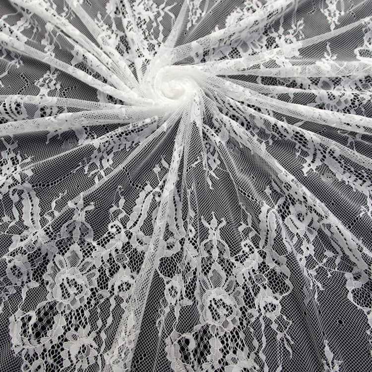 FREEDOMBEAUTY | Spot Rectangle 150 * 300cm Garment Embroidered Lace, Stacked Wave Wedding Country Tablecloth Lace Fabric