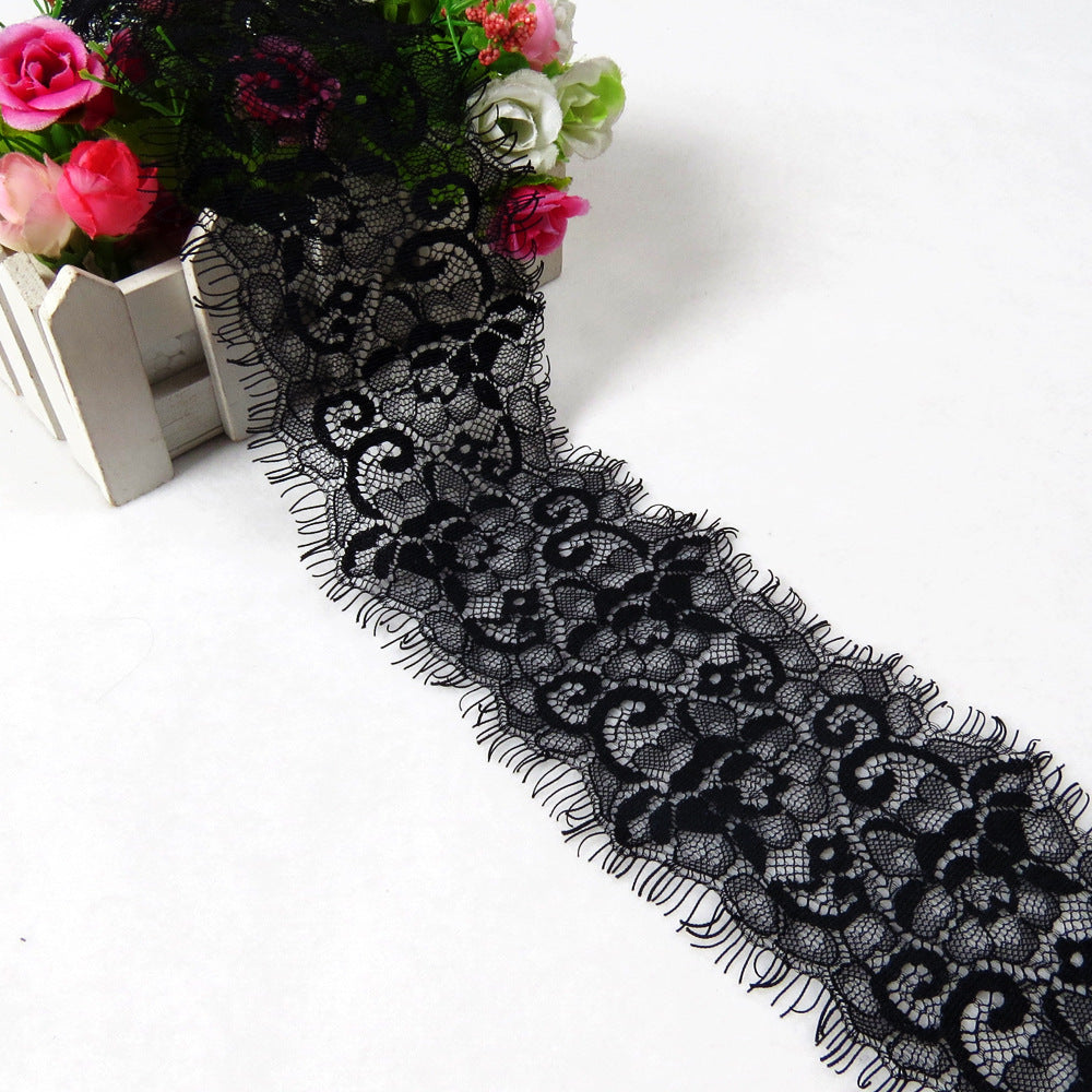 FREEDOMBEAUTY | 8.5cm popular eyelash lace spot direct sales lace lace, clothing accessories nylon lace