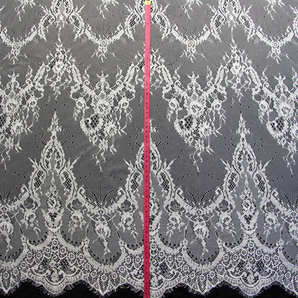FREEDOMBEAUTY | Spot Rectangle 150 * 300cm Garment Embroidered Lace, Stacked Wave Wedding Country Tablecloth Lace Fabric