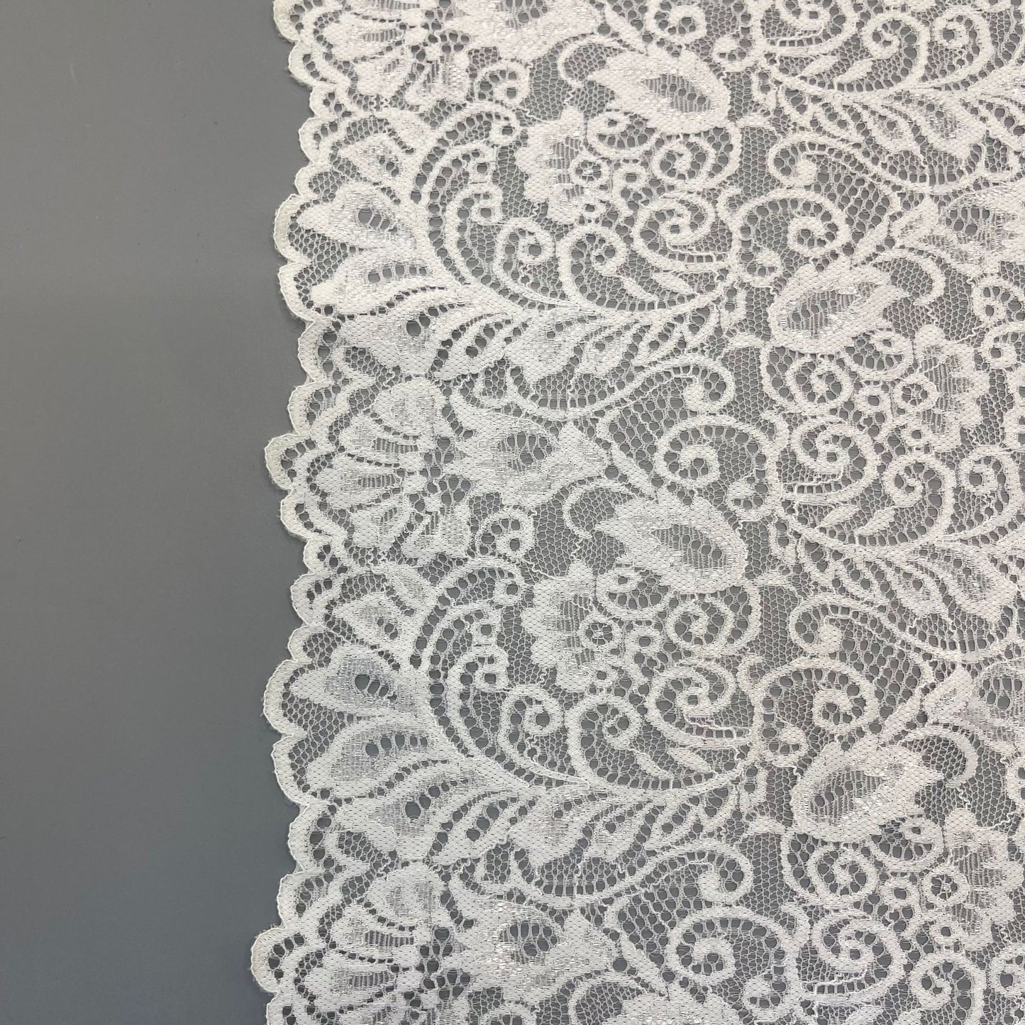 freedombeauty|21CM Wedding Dress White Lace Hollow Elastic Nylon Lace Handmade Accessories