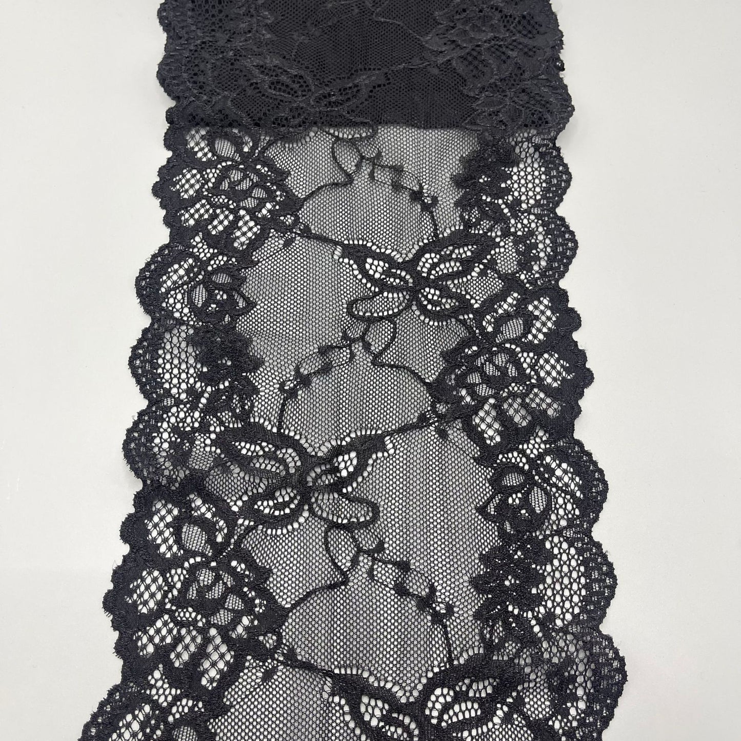 freedombeauty|17cm Elastic White Handmade Wedding Dress Lace Hollow Lace Nylon Garment Accessories Custom Lace