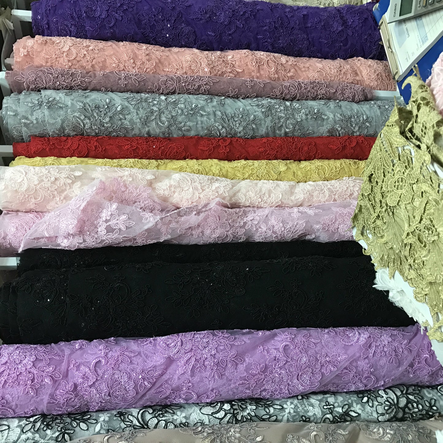 Freedombeauty | Supply Lace Car Strand Fabric Contrast Color B388 Wedding Dress Fashion Accessories
