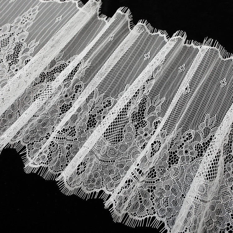 FREEDOMBEAUTY | 25cm Spot eyelash lace lace fabric clothing accessories pajamas accessories furniture decorative fabric