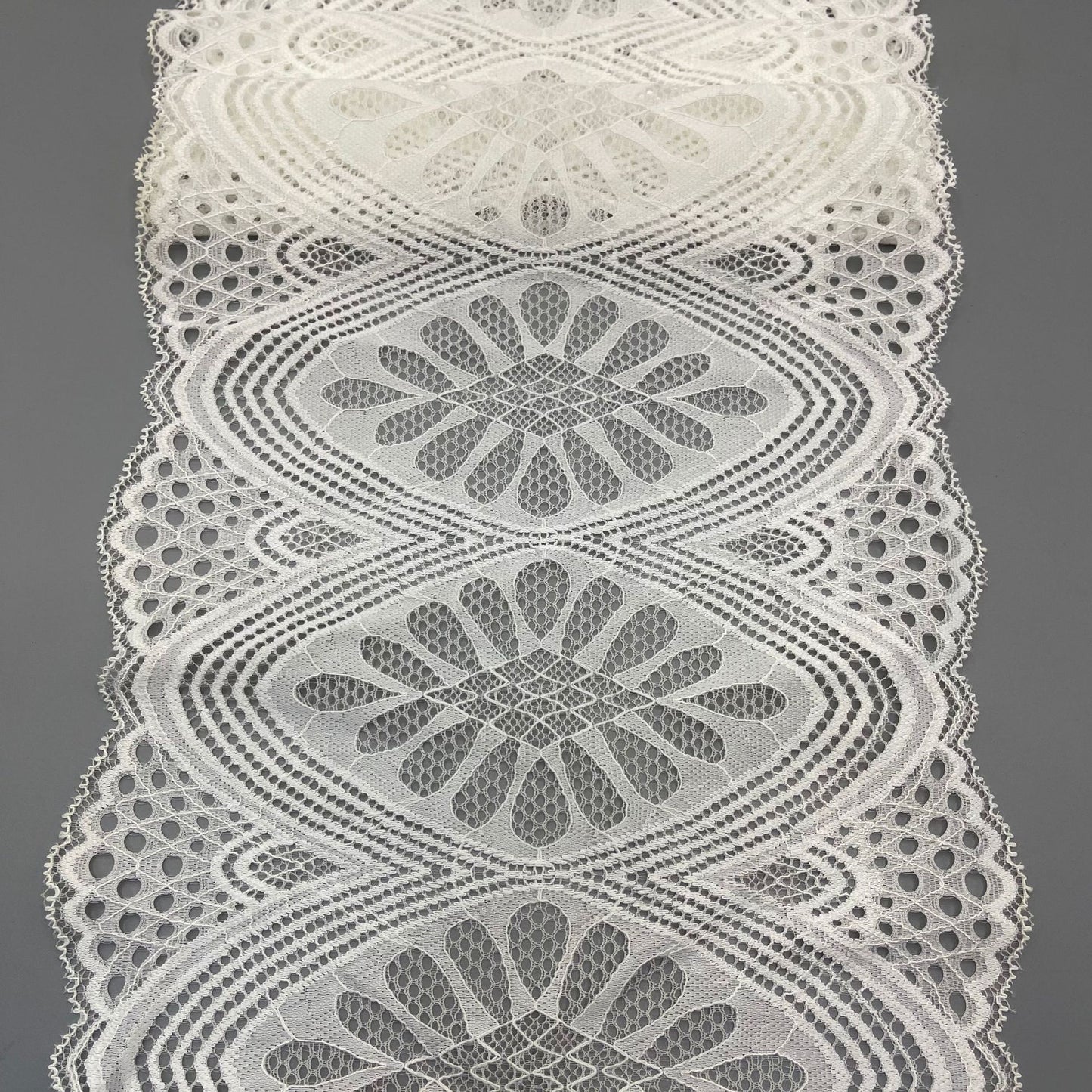 freedombeauty|21CM Elastic Lace Trim Nylon Lace Trim for Lingerie Skirt Hem, Accessories Decoration Parts