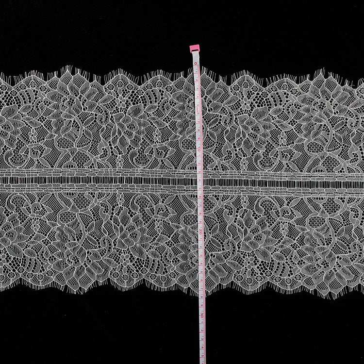 FREEDOMBEAUTY | 27cm wide folded eyelashes lace lace fabric sofa curtain DIY accessories clothing accessories