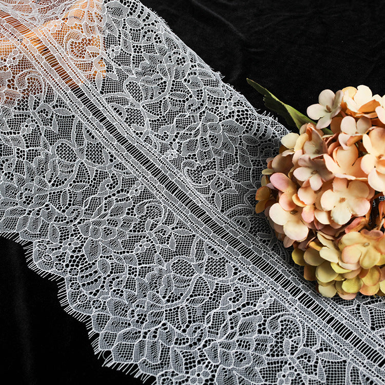 FREEDOMBEAUTY | 27cm wide folded eyelashes lace lace fabric sofa curtain DIY accessories clothing accessories