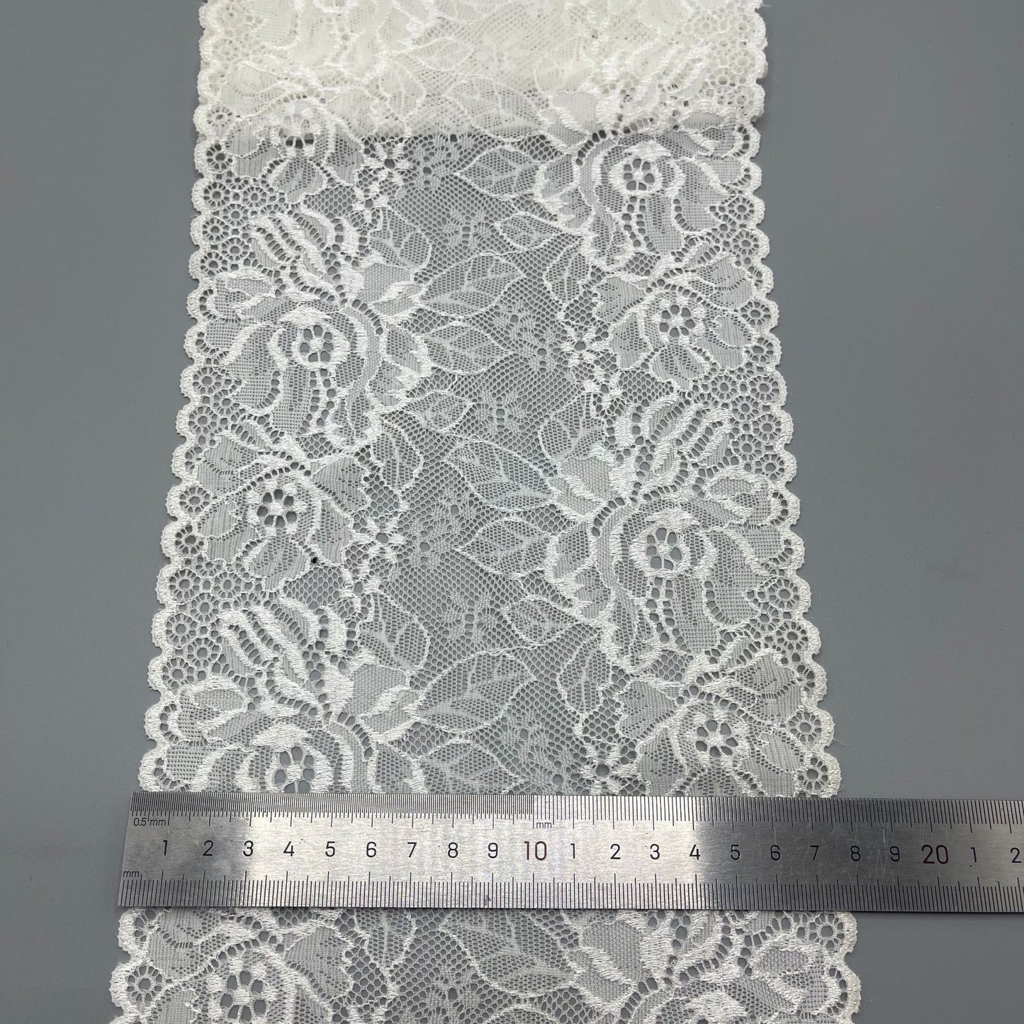 freedombeauty|17cm Underwear Wedding Dress Accessories White Nylon Hollow Lace Trim Custom Lace Pattern