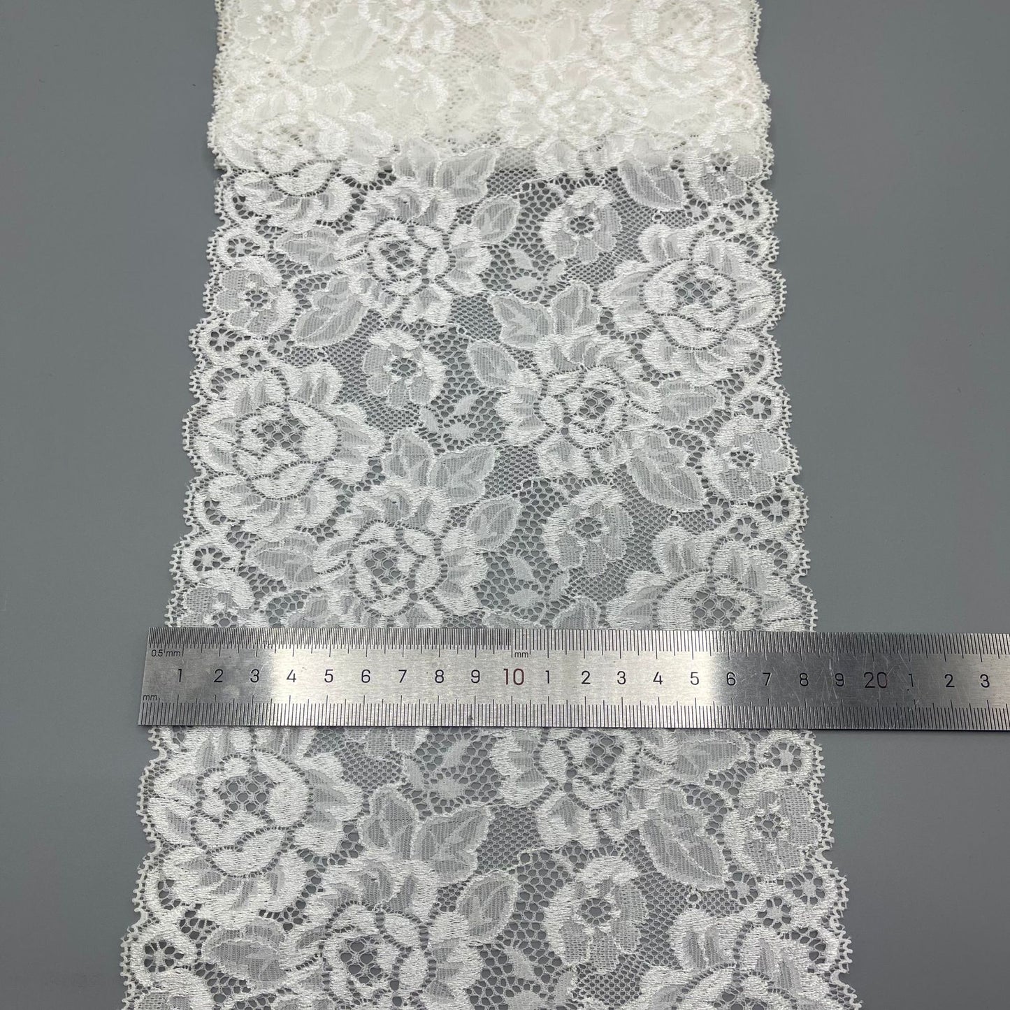 freedombeauty|18cm Exquisite White Nylon Lace Trim Wedding Dress Handmade Accessories Hollow Design Clothing Lace