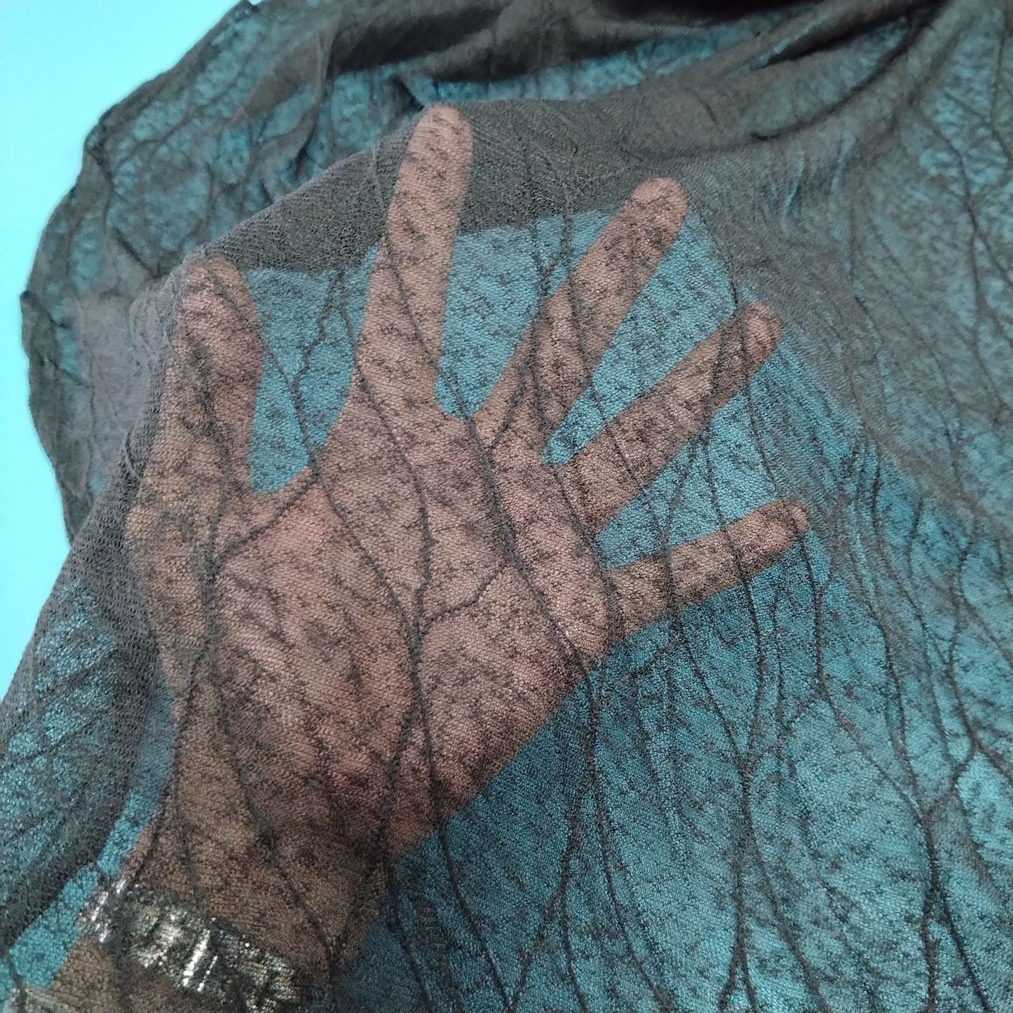 freedombeauty|2024 Hot Lace Fabric Thin Stripes Wedding Dress Dress Headwear Curtain Tablecloth Accessories Hollow Out