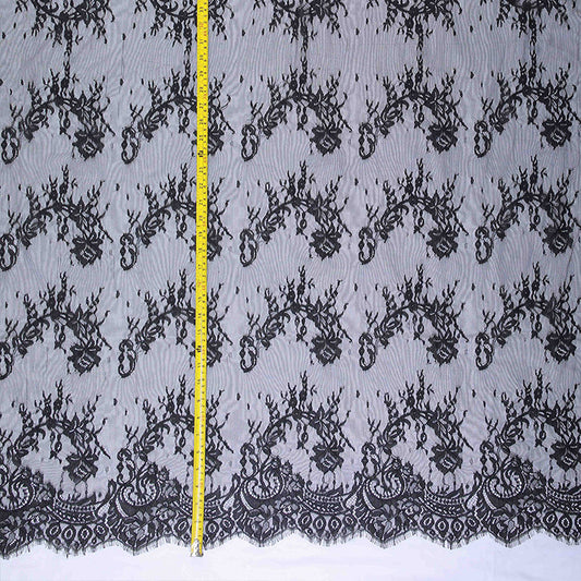 FREEDOMBEAUTY | European eyelash mesh lace fabric DIY wedding veil clothing wedding background decorative fabric lace