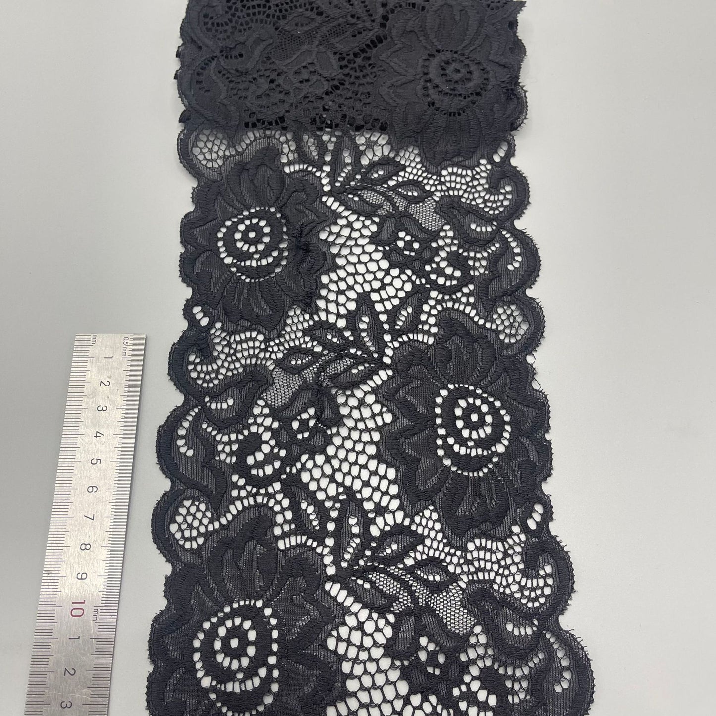 freedombeauty|14cm Lace High-end Wedding Dress Lace Trim White Hollow Lace Nylon Handmade Custom