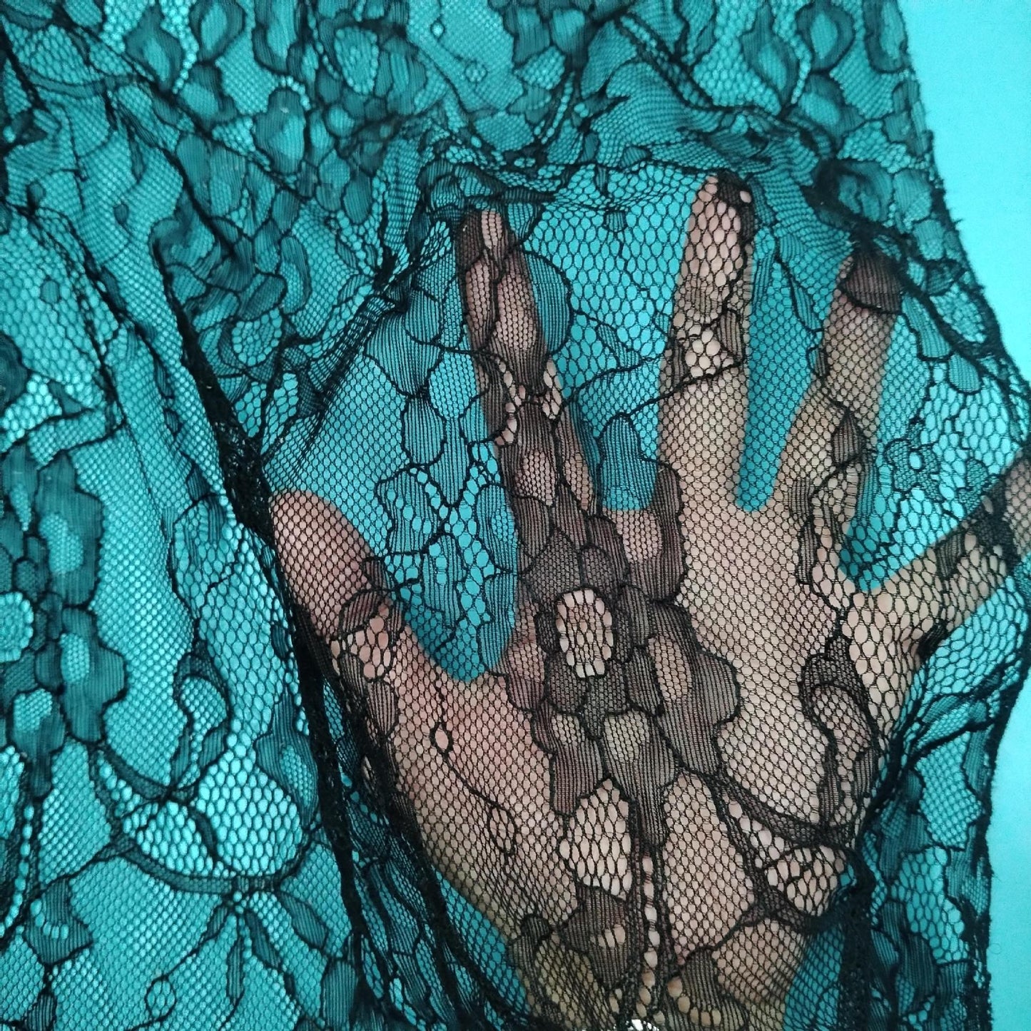 freedombeauty|Stretch Lace Fabric Dress Clothing Fabric Mesh Lace Trim Hollow Mesh Sexy Mesh Fabric