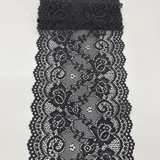 freedombeauty|15cm High-end White Lace Trim Nylon Hollow Lace Wedding Dress Clothing Accessories Wide Lace Trim