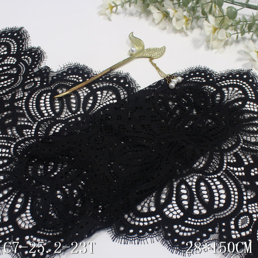 freedombeauty|Multicolor Thread Double-Sided Ethnic Style Non-Elastic Eyelash Wide Lace Trim Curtain Sofa Cushion Lace Trim Accessories