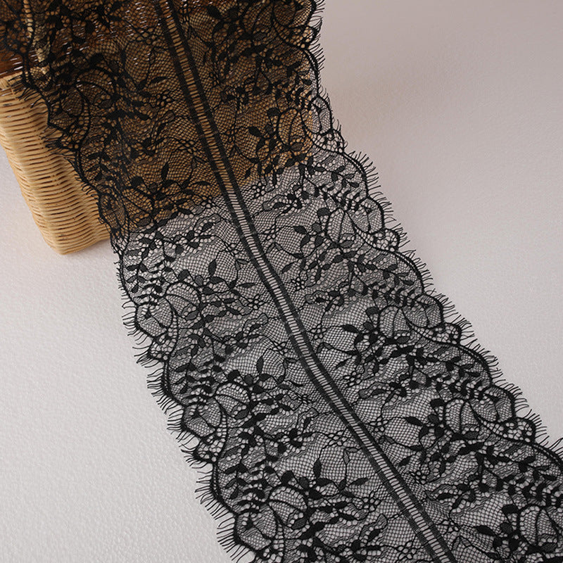 FREEDOMBEAUTY | Factory direct sales 22cm small fragrant wind lace row beard non-elastic lace lace eyelashes nylon lace edge wholesale