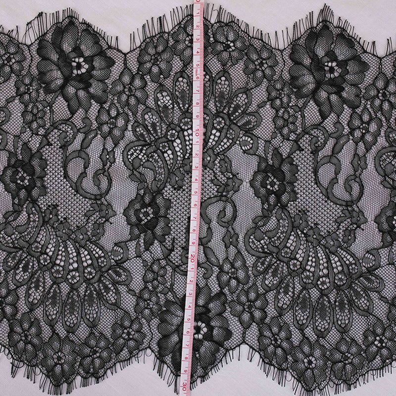 FREEDOMBEAUTY | Popular eyelash lace 32cm wide children's clothing lace DIY hair accessories home soft accessories lace