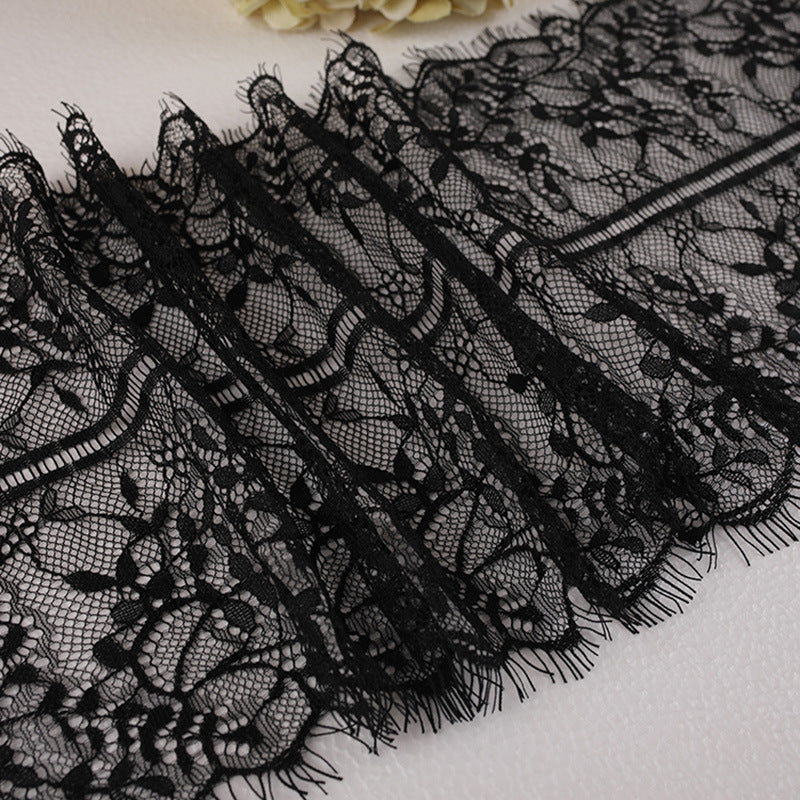 FREEDOMBEAUTY | Factory direct sales 22cm small fragrant wind lace row beard non-elastic lace lace eyelashes nylon lace edge wholesale
