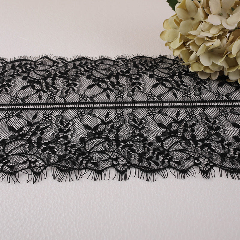 FREEDOMBEAUTY | Factory direct sales 22cm small fragrant wind lace row beard non-elastic lace lace eyelashes nylon lace edge wholesale