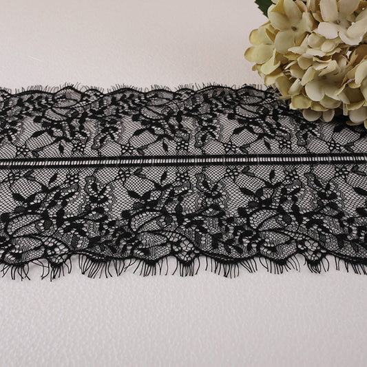 FREEDOMBEAUTY | Factory direct sales 22cm small fragrant wind lace row beard non-elastic lace lace eyelashes nylon lace edge wholesale