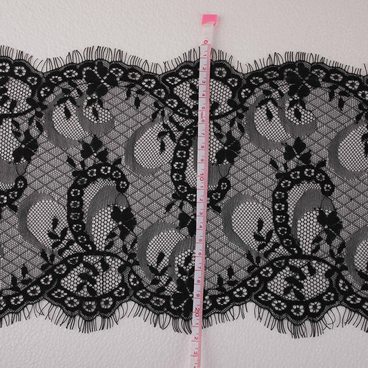 FREEDOMBEAUTY | 21cm non-elastic lace, eyelash mesh embroidery accessories lace, splicing decorative lace